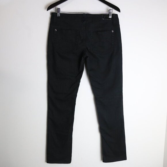 Dollhouse Vintage 80s Classic Straight Leg Jet Black Jeans Pants Size 5 - Picture 7 of 9